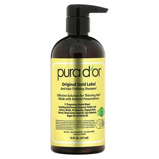 Pura D'or, 防止頭髮稀疏洗髮水，16液量盎司（473毫升）