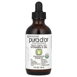 Pura D'or, Professional, Minyak Vitamin E, 70.000 IU, 118 ml (4 ons cairan)
