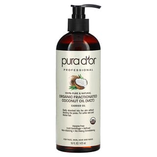 Pura D'or, Professional, Organic Fractionated Coconut Oil, 16 fl oz (473 ml)