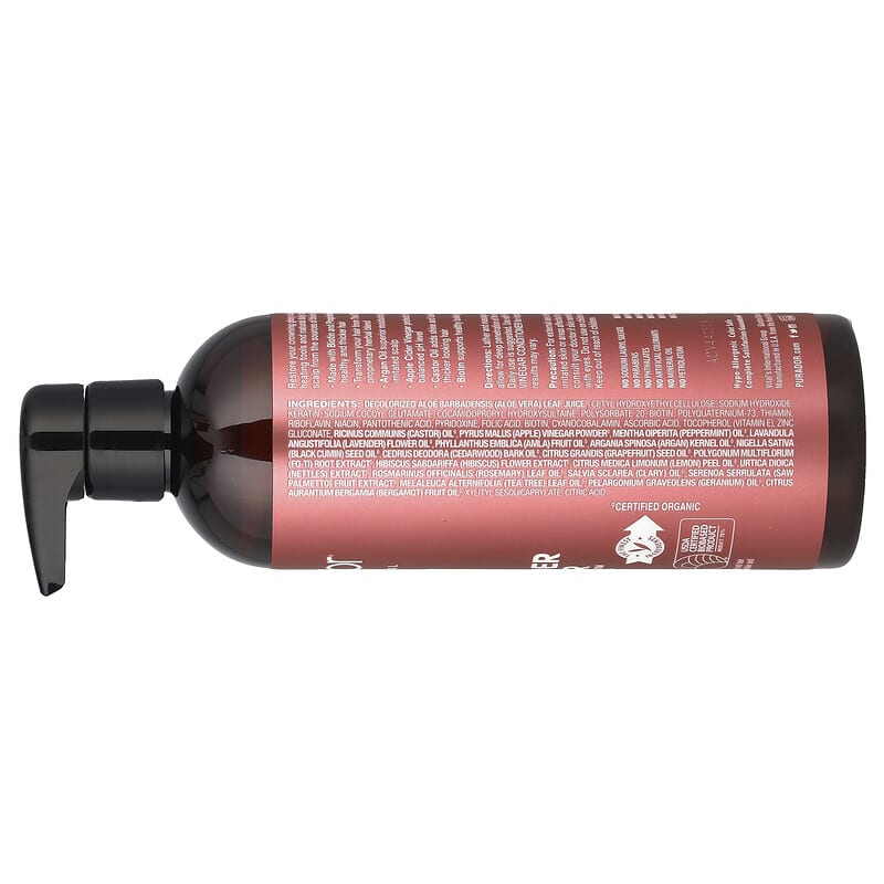 アップルサイダービネガー、Thin2Thick™、シャンプー、473ml