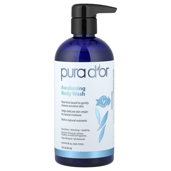 Pura D'or, 어웨이크닝 바디 워시, 473ml(16fl oz)