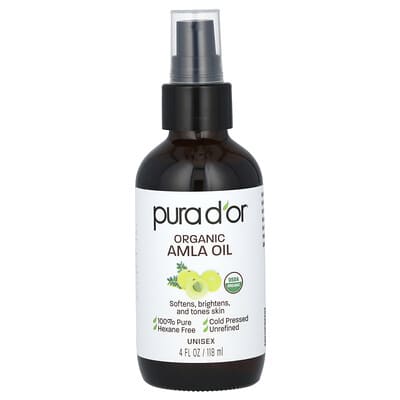 Pura D'or, Organic Emblica Oil, 4 fl oz (118 ml)