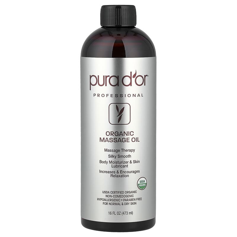 Professional, Organic Massage Oil, 16 fl oz, (473 ml)