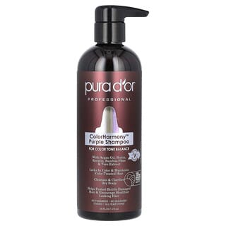 Pura D'or, Professional, Shampoo ColorHarmony Roxo, 473 ml (16 fl oz)