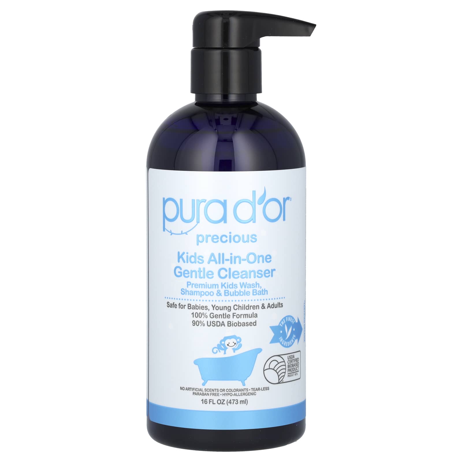 Kids All-in-One Gentle Cleanser, 16 fl oz (473 ml)