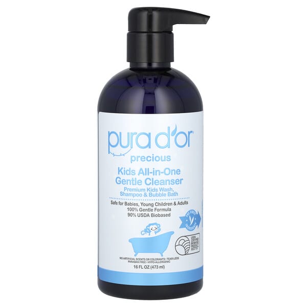 Pura D'or, 어린이용 올인원 젠틀 클렌저, 473ml(16fl oz)