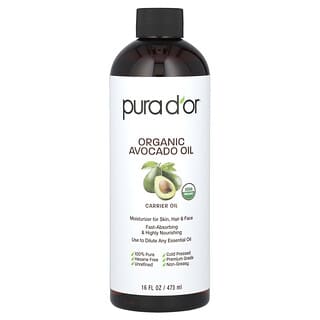 Pura D'or, органическое масло авокадо, 473 мл (16 жидк. унций)