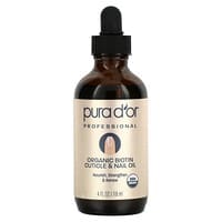 Pura D'or, Professional, Organic Biotin Cuticle & Nail Oil, 4 fl oz (118 ml)