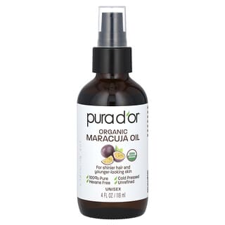 Pura D'or, Organic Maracuja Oil, 4 fl oz (118 ml)