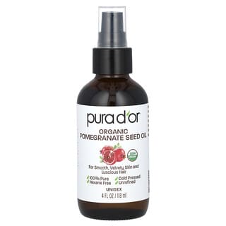 Pura D'or, Organic Pomegranate Seed Oil, Bio-Granatapfel-Samenöl, 118 ml (4 fl. oz.)