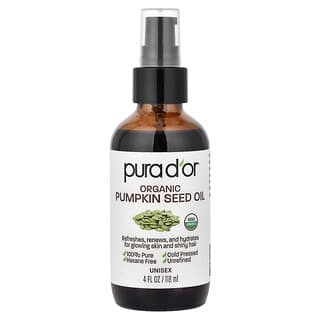 Pura D'or, Minyak Biji Labu Organik, 118 ml (4 ons cairan)