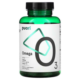 Puori, Oméga 3, 666 mg, 120 capsules à enveloppe molle