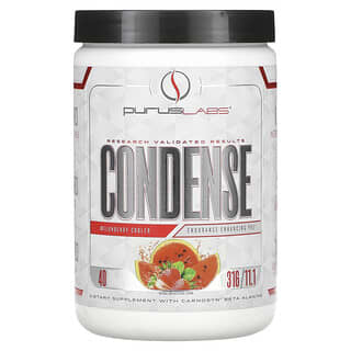 Purus Labs, ConDense, Preentrenamiento con resistencia mejorada, Frescura de melón y bayas, 316 g (11,1 oz)