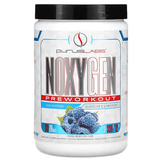 Purus Labs, Noxygen Pre Workout, Blue Raspberry, 12 oz (339 g)