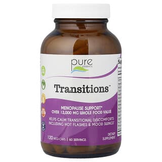 Pure Essence, Transiciones, Refuerzo para la menopausia, 120 cápsulas vegetales