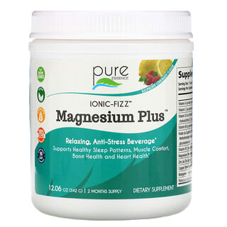 Pure Essence, Ionic-Fizz, Magnesium Plus, Raspberry Lemonade, 12.06 oz (342 g)