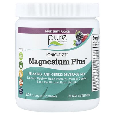 Pure Essence, lonic-Fizz™, Magnesium Plus™, Mixed Berry, 12.06 oz (342 g)