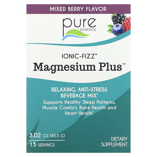 Pure Essence, Ionic-Fizz, Magnesium Plus, Mixed Berry, 15 Sticks, 0.2 oz (5.7 g) Each