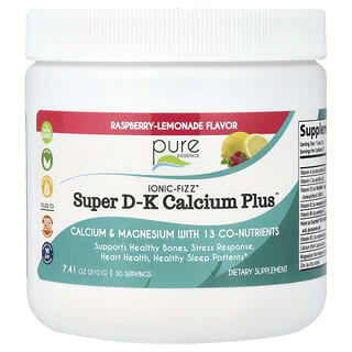 Pure Essence, lonic-Fizz™, Super D-K Calcium Plus™, Raspberry-Lemonade, 7.41 oz (210 g)
