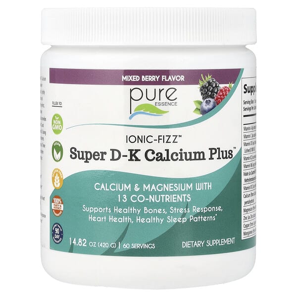Pure Essence, lonic-Fizz™, Super DK Calcium Plus™, 믹스 베리 맛, 420g(14.82oz)