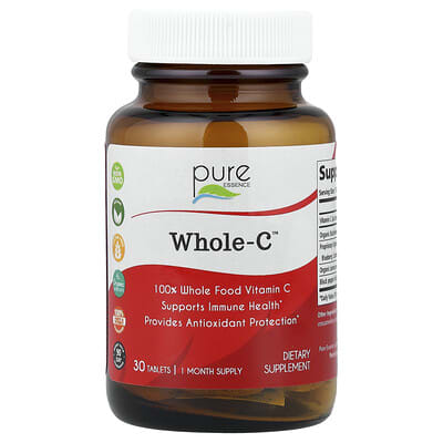 Pure Essence, Whole C, 30 Tablets