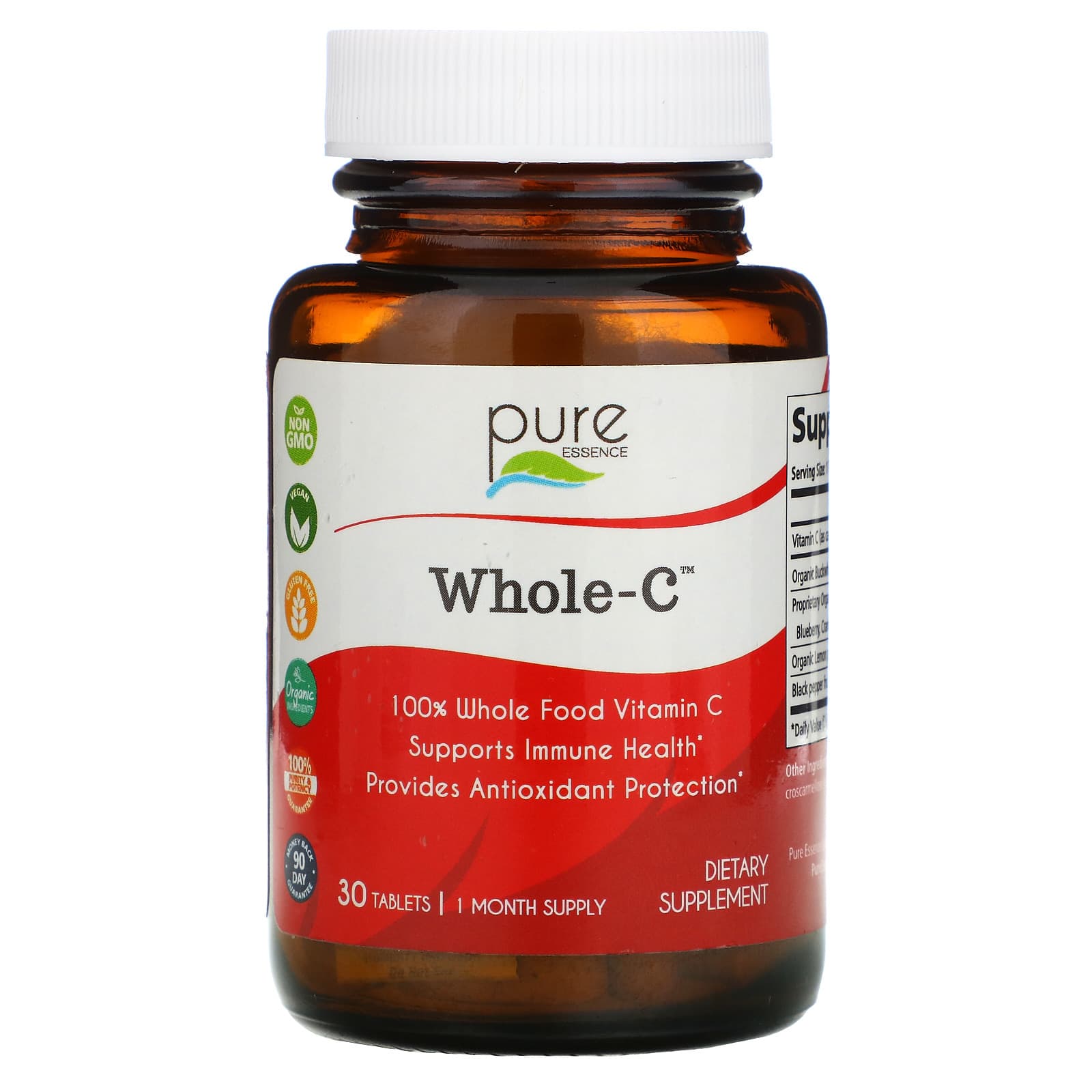 Pure Essence Labs Vitamins C Organic Nature Immunity Food Whole Vitamin ...