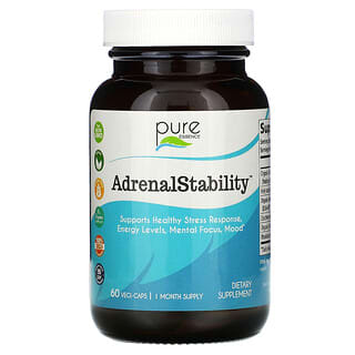 Pure Essence, AdrenalStability™ 肾上腺健康幫助素食胶囊，60 粒装