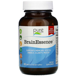 Pure Essence, BrainEssence™ 大脑健康幫助营养片，60 片装