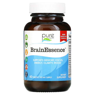 Pure Essence, BrainEssence™ 大腦健康幫助營養片，60 片裝