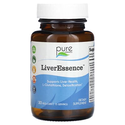 Pure Essence, LiverEssence, 30 Vegetarian Capsules