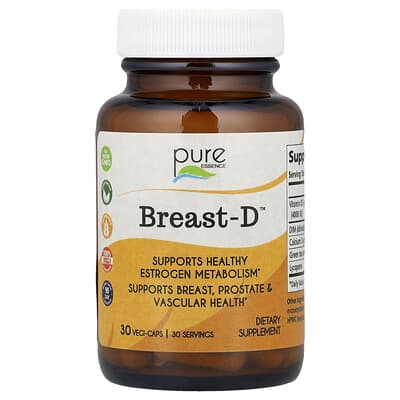 Pure Essence, Breast-D™, 30 Vegetarian Capsules