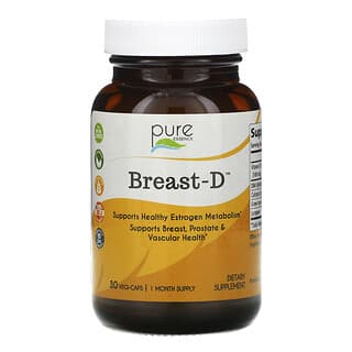 Pure Essence, Breast-D 维生素 D 补充剂，30 粒素食胶囊