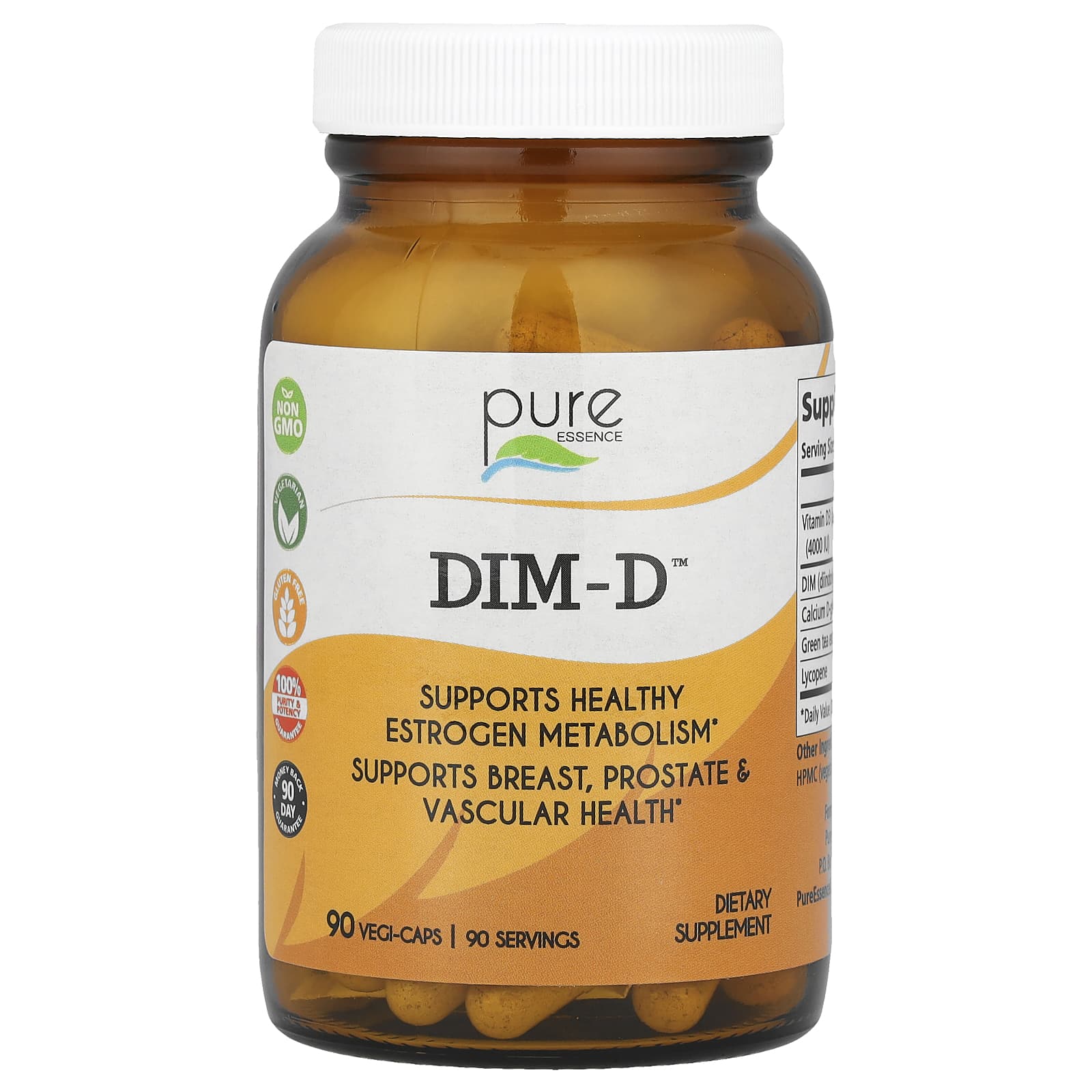 Pure Essence, DIM-D™, 90 растительных капсул