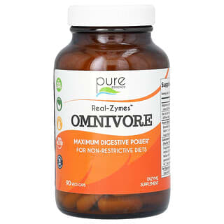 Pure Essence, Real-Zymes, Omnvore, 90 растительных капсул