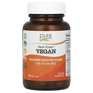 Pure Essence, Real-Zymes, Vegan, 30 capsules végétales