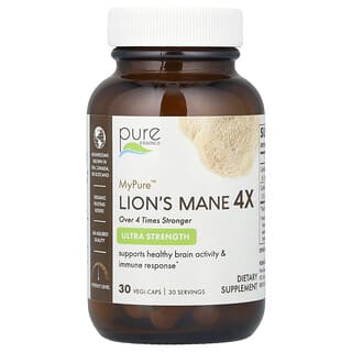 Pure Essence, My Pure, Lion's Mane 4X, 30 pflanzliche Kapseln