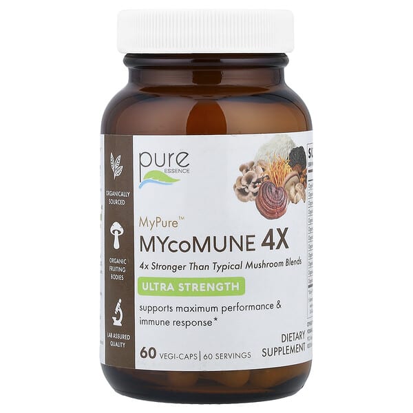 Pure Essence, MyPure™ MYcoMune 4X, 베지 캡슐 60정