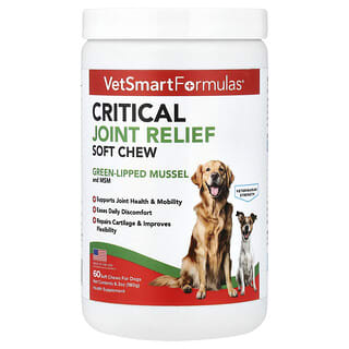 VetSmart Formulas, Critical Joint Relief Soft Chew, For Dogs, 60 Soft Chews, 6.3 oz (180 g)