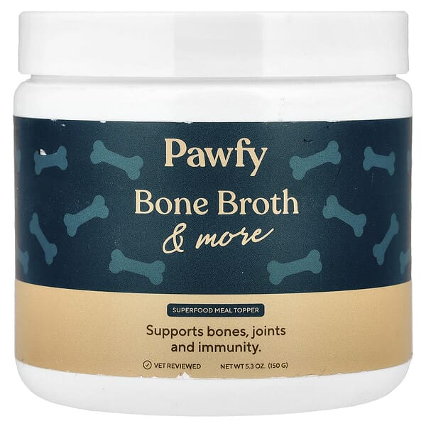 Pawfy, Bone Broth & More, 5.3 oz (150 g)