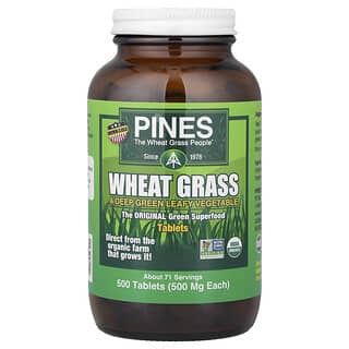 Pines International, Житна трева, 500 mg, 500 таблетки