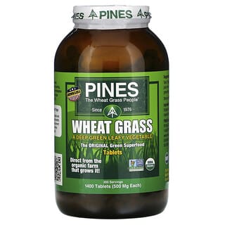 Pines International, Hierba de trigo, 500 mg, 1400 comprimidos