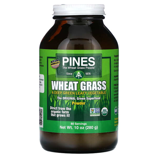 Pines International, 小麦草粉，10 盎司（280 克）