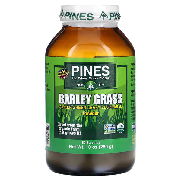 Pines International Barley Grass Powder, 10 oz (280 g)