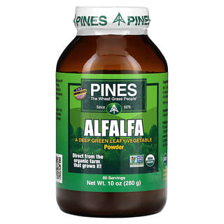Pines International, Pó de alfafa, 280 g (10 oz)