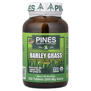 Pines International, Barley Grass, 250 Tablets (500 mg per Tablet)