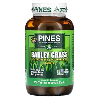 Pines International, ростки ячменя, 500 таблеток