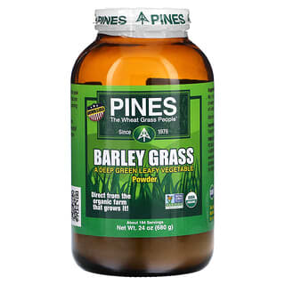 Pines International, Hierba de cebada, en polvo, 680 g (24 oz)