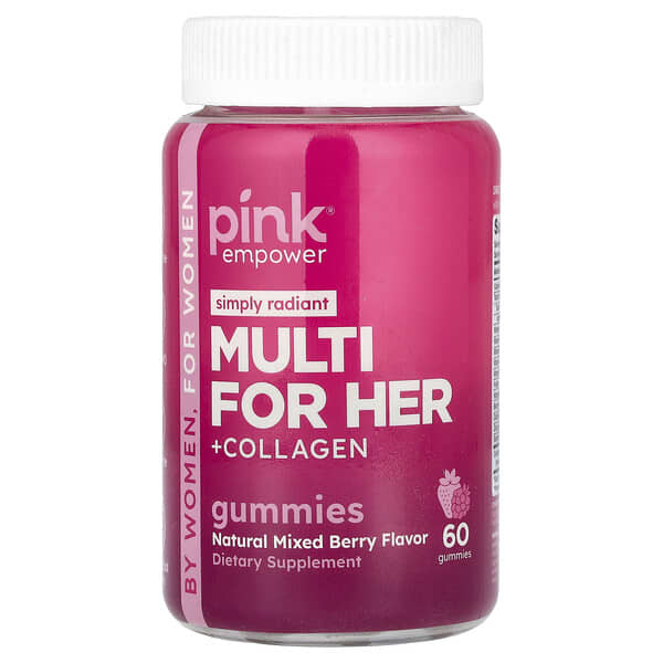 Multi For Her + Collagen Gummies, Natural Mixed Berry, 60 Gummies