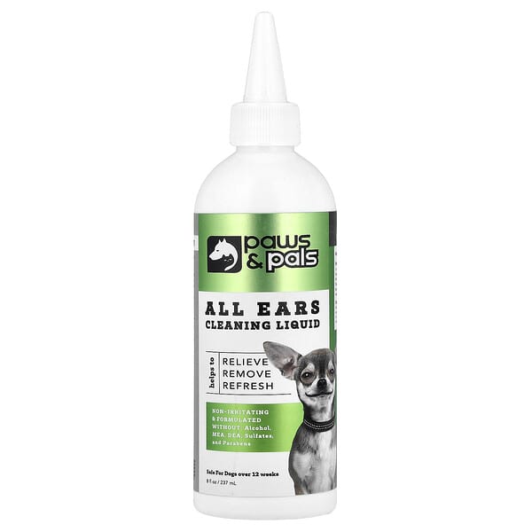 Paws & Pals, Cecair Pembersih Telinga Semua, 8 fl oz (237 ml)
