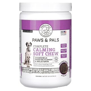Paws & Pals, Complete Calming Soft Chew, beruhigender, weicher Kau-Snack für Hunde, 396 g (13,9 oz.)